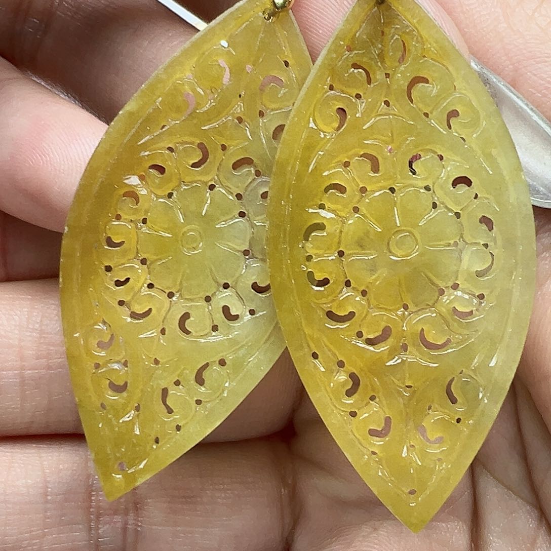 翡翠银S925镶嵌耳饰林*潇天然缅甸A货翡翠