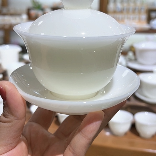 杯子德化璞玉冰种玉瓷