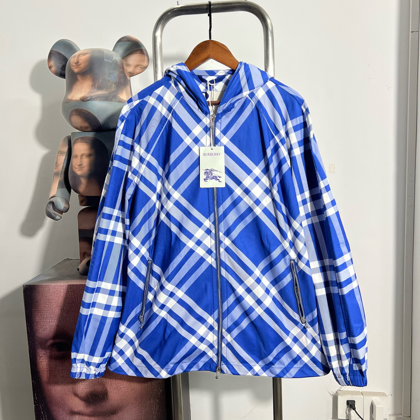 99新 BURBERRY/博柏利 新款格纹冲锋衣 尺码：XL 衣长78 胸围66