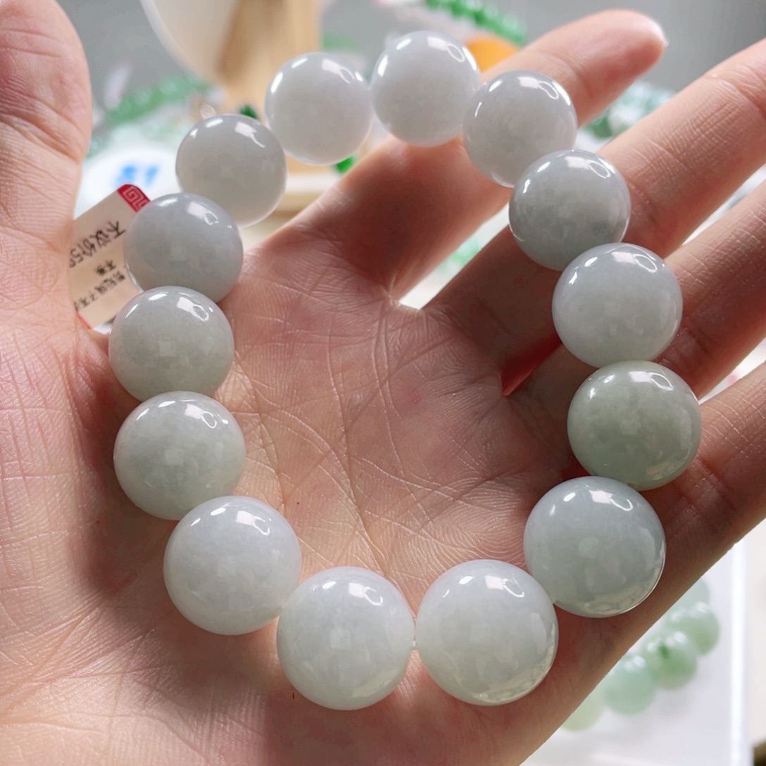 翡翠未镶嵌手链手串15.9