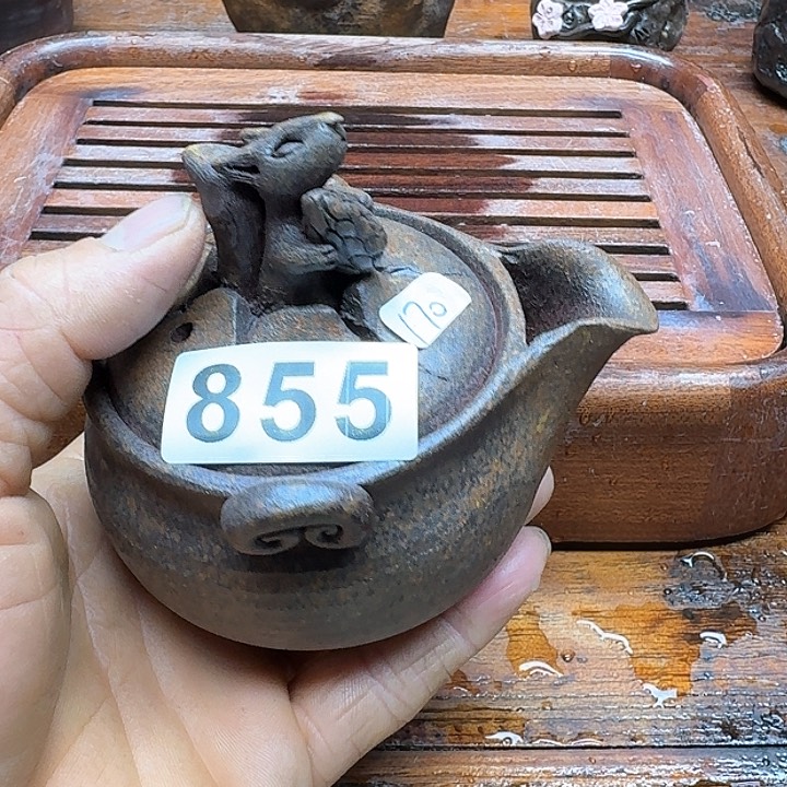 纯手工制作粗陶茶具