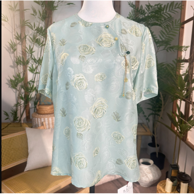 潘新中式风 短袖 衬衫24633