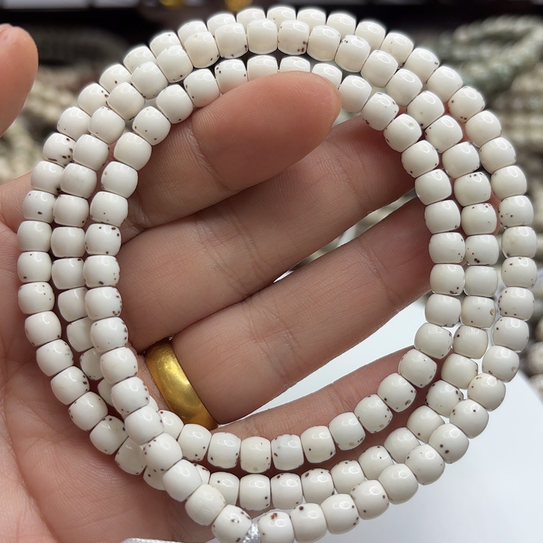 吊坠星月菩提65鼓珠通体大留白