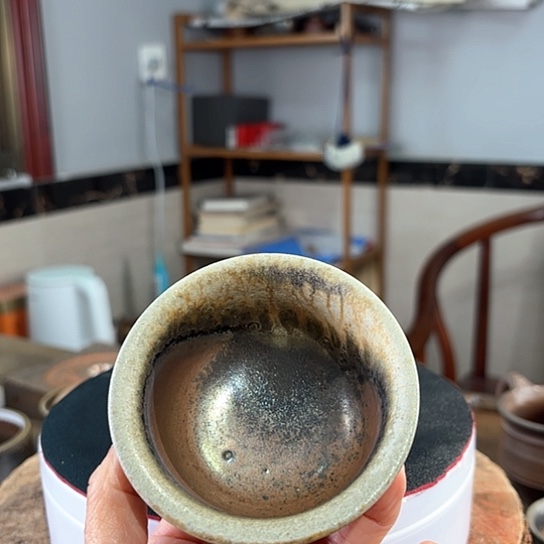 柴烧裸烧窑汗茶杯