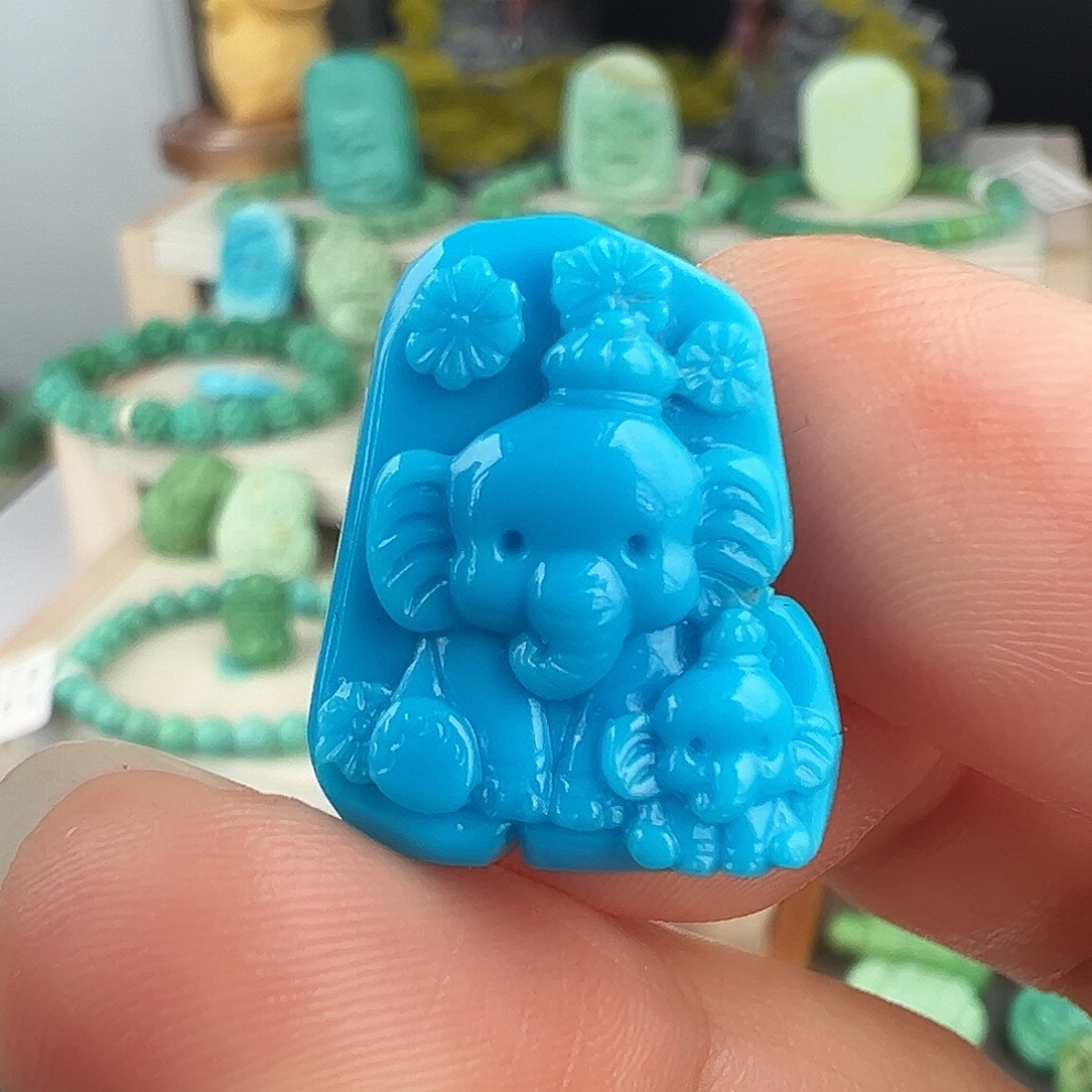 绿松石未镶嵌主播万珍