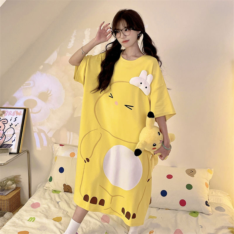 夏季带胸垫睡裙 公主风宽松版型性感睡裙Q031