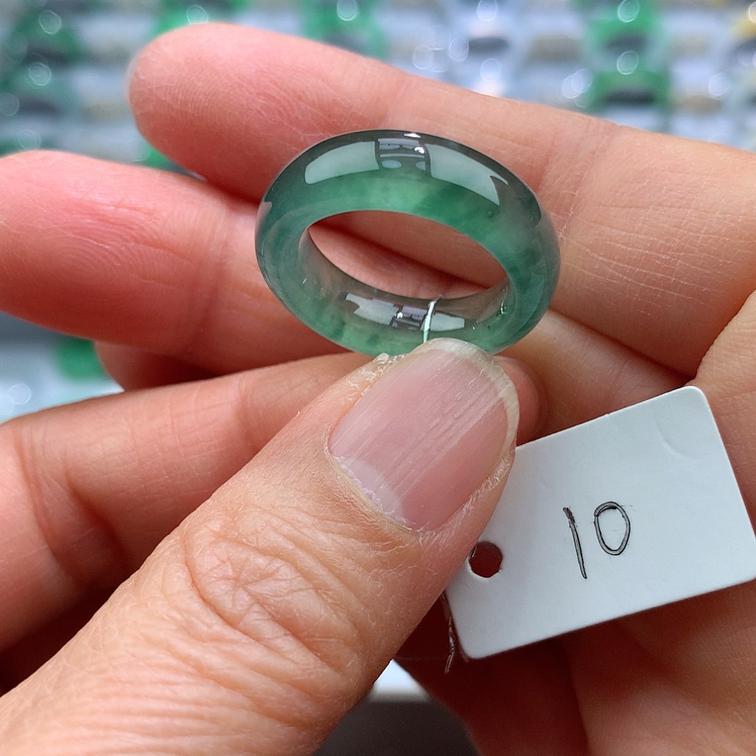 翡翠戒指未镶嵌10号