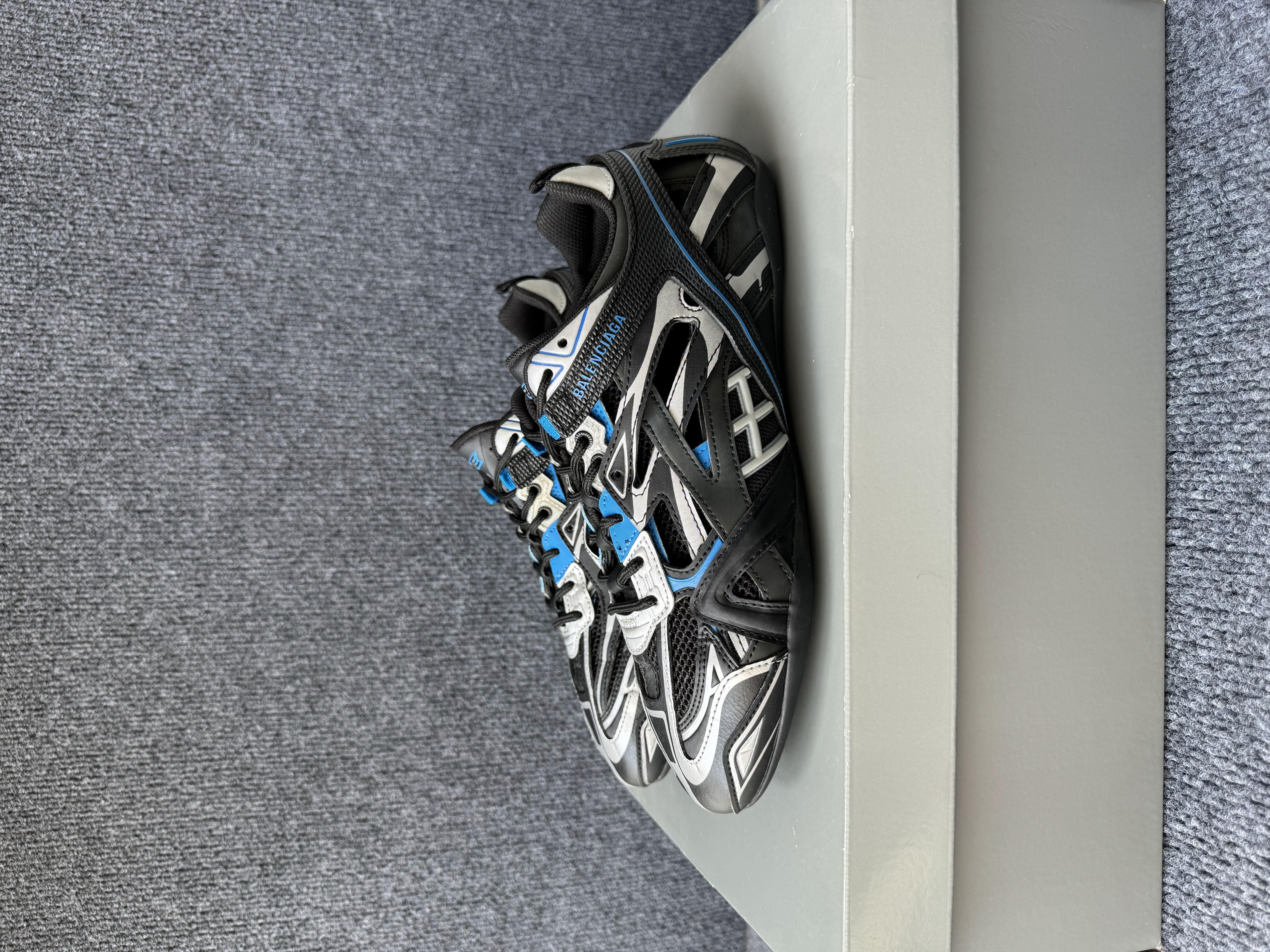 99新 Balenciaga/巴黎世家 41码 Drive 黑蓝 休闲鞋 原盒