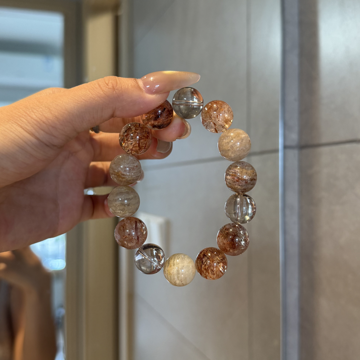 H65『金棕璃光』超七幽灵多宝手串