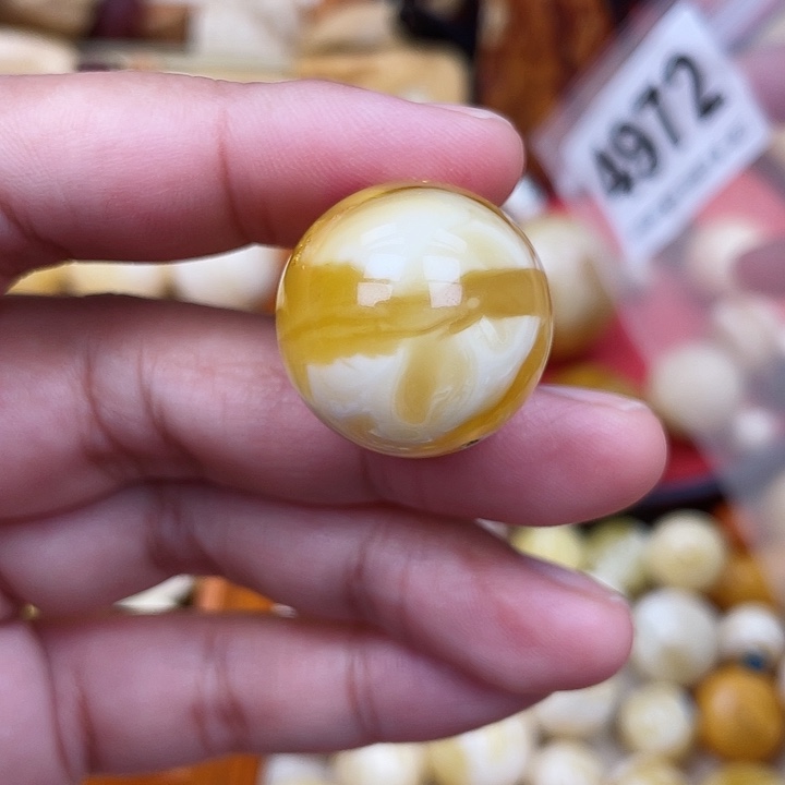 蜜蜡未镶嵌珠宝奇石冰片23爆花