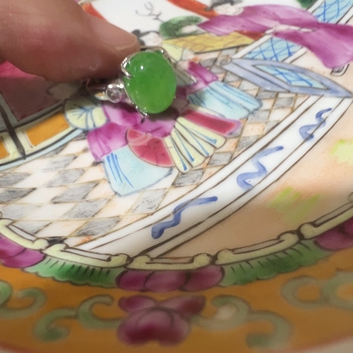 h***n翡翠未镶嵌戒指漂亮漂亮漂亮漂亮