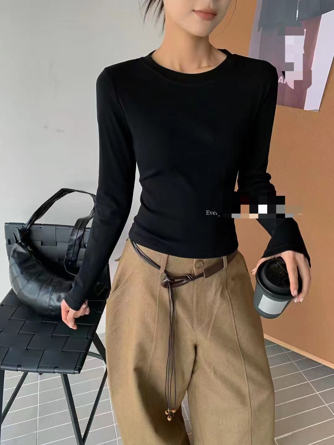 1992-3磨毛软糯简约净版百搭长袖T