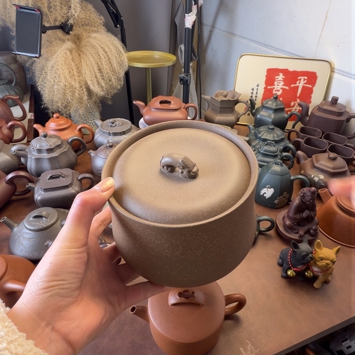 紫砂茶壶紫砂半斤罐子