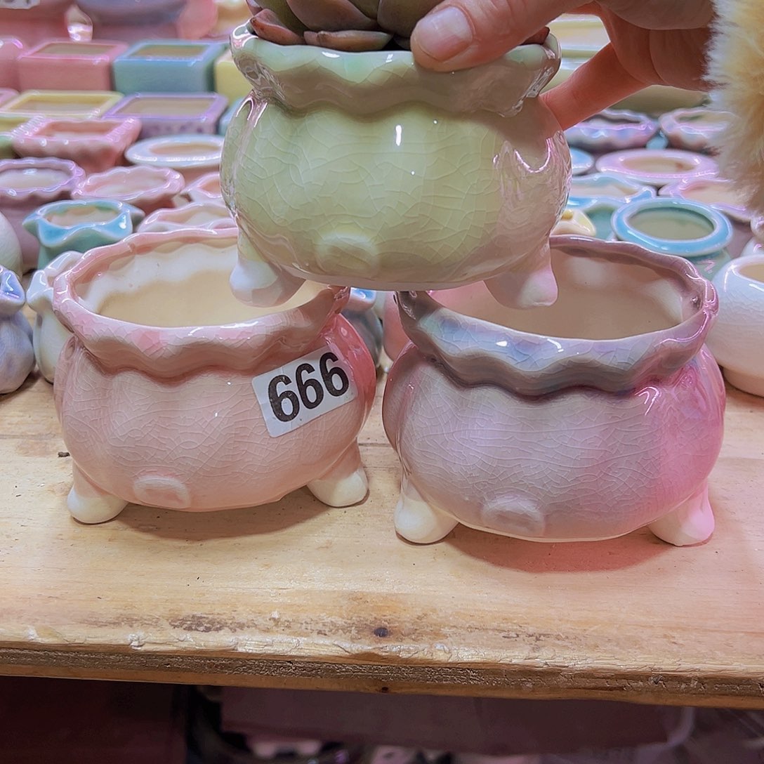 陶瓷花盆当场凑满12包邮