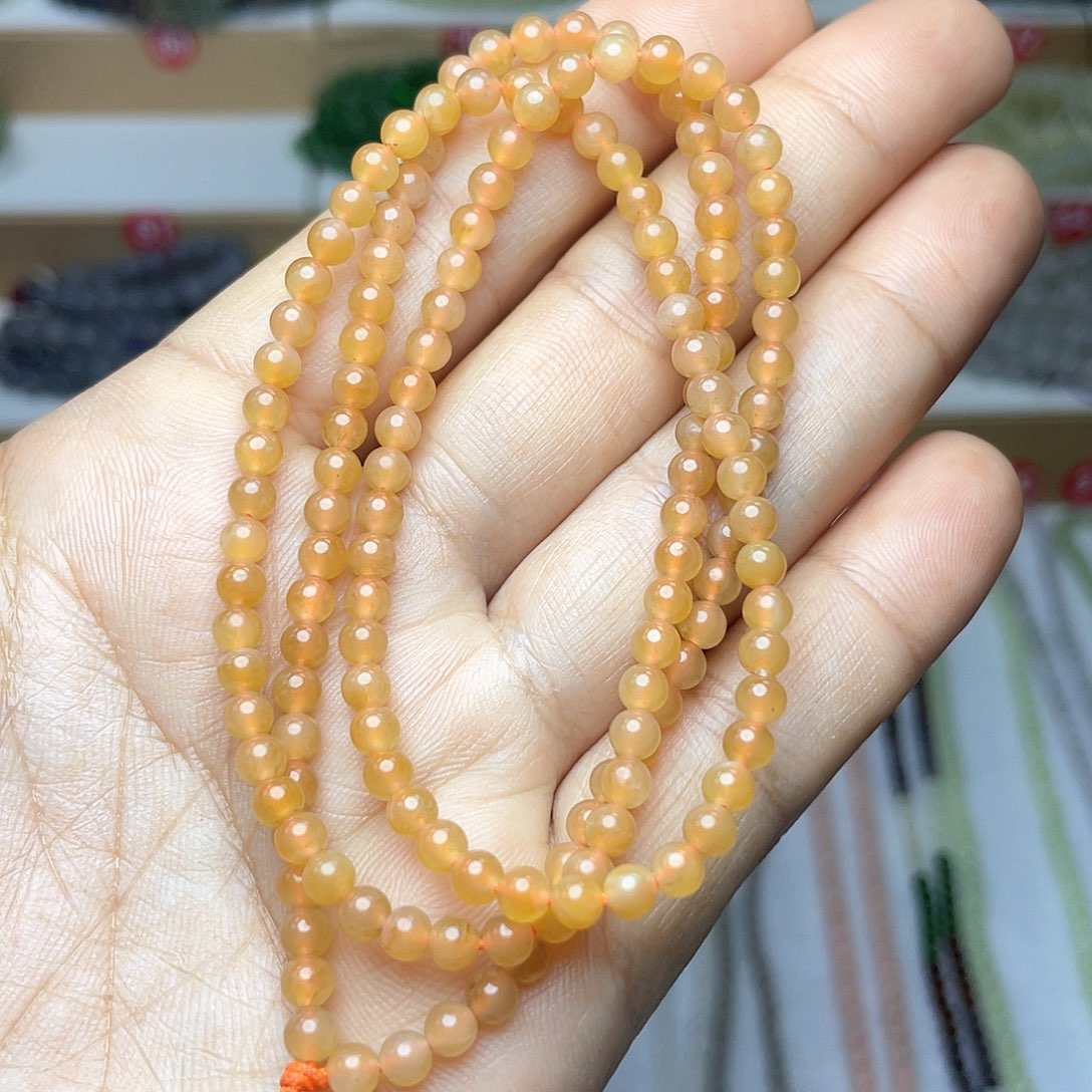 和田玉颈饰未镶嵌@*端4mm