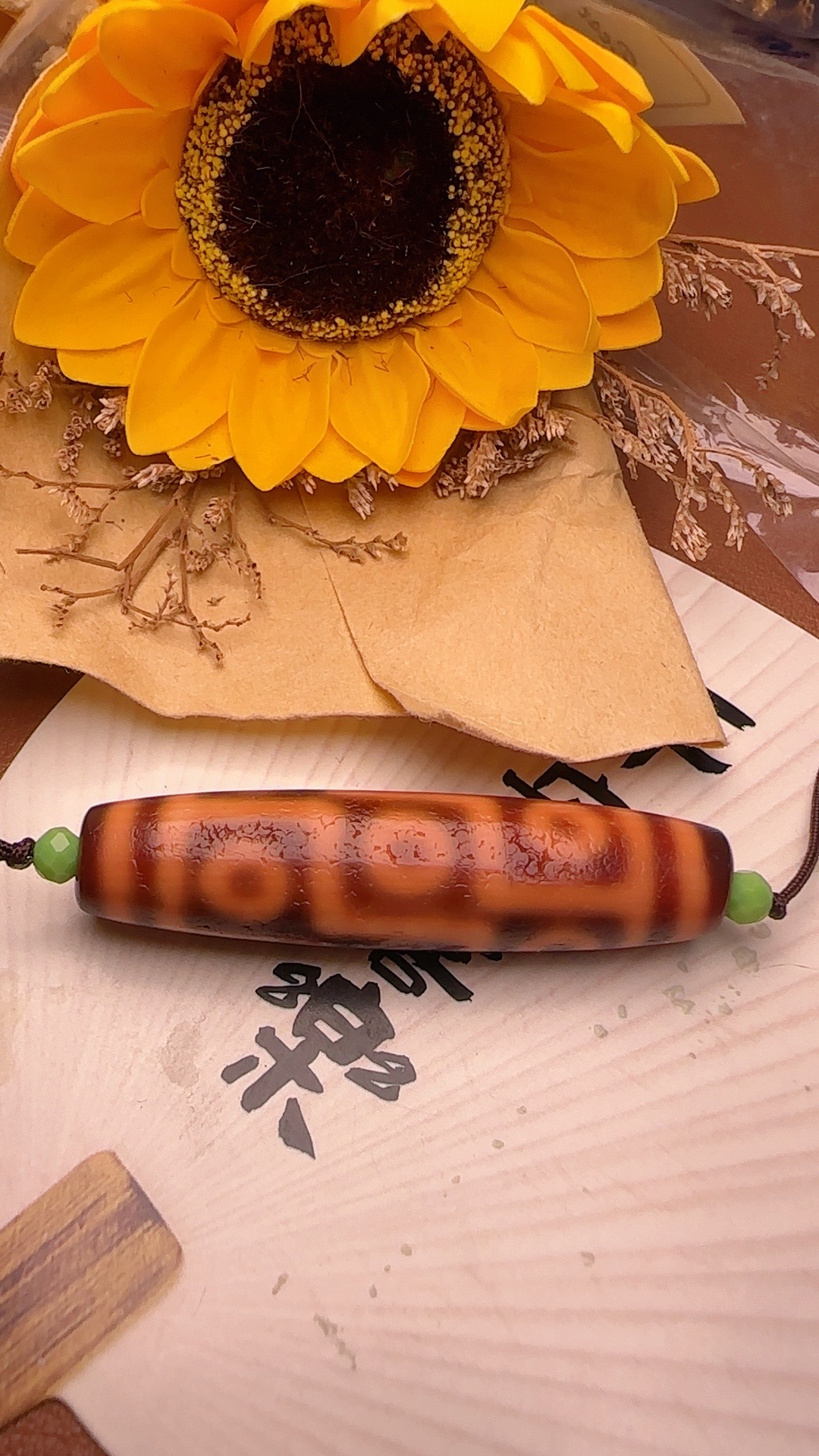 臻高品相金蟾折线九眼珠 通体厚色橘皮红肉明显大风化纹53.5×12.7