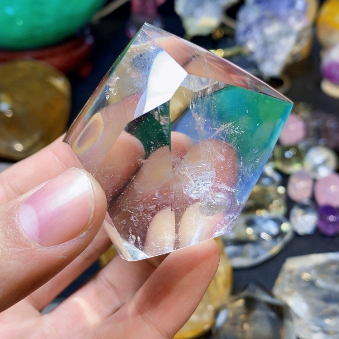 水晶天然白水晶随形未镶嵌