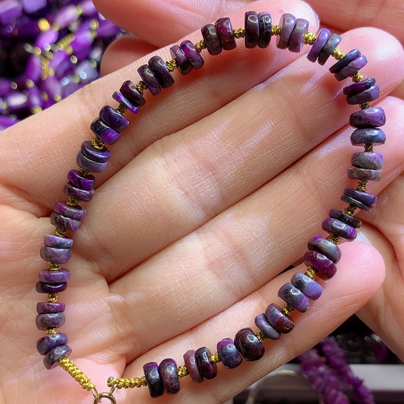 【闪购商品】苏纪石（舒俱来）手链18K金镶嵌