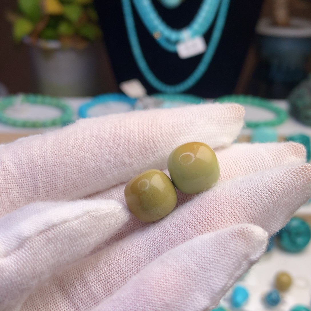 绿松石珠宝奇石未镶嵌菩*