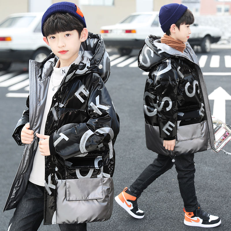 男童冬装棉服新款中大儿童中长款外套加厚棉袄潮D0237