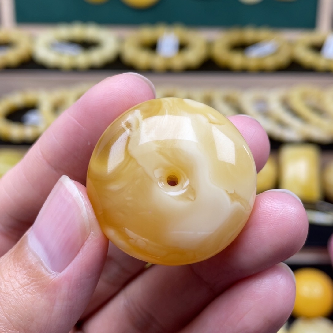 琥珀裸石未镶嵌琥珀蜜蜡