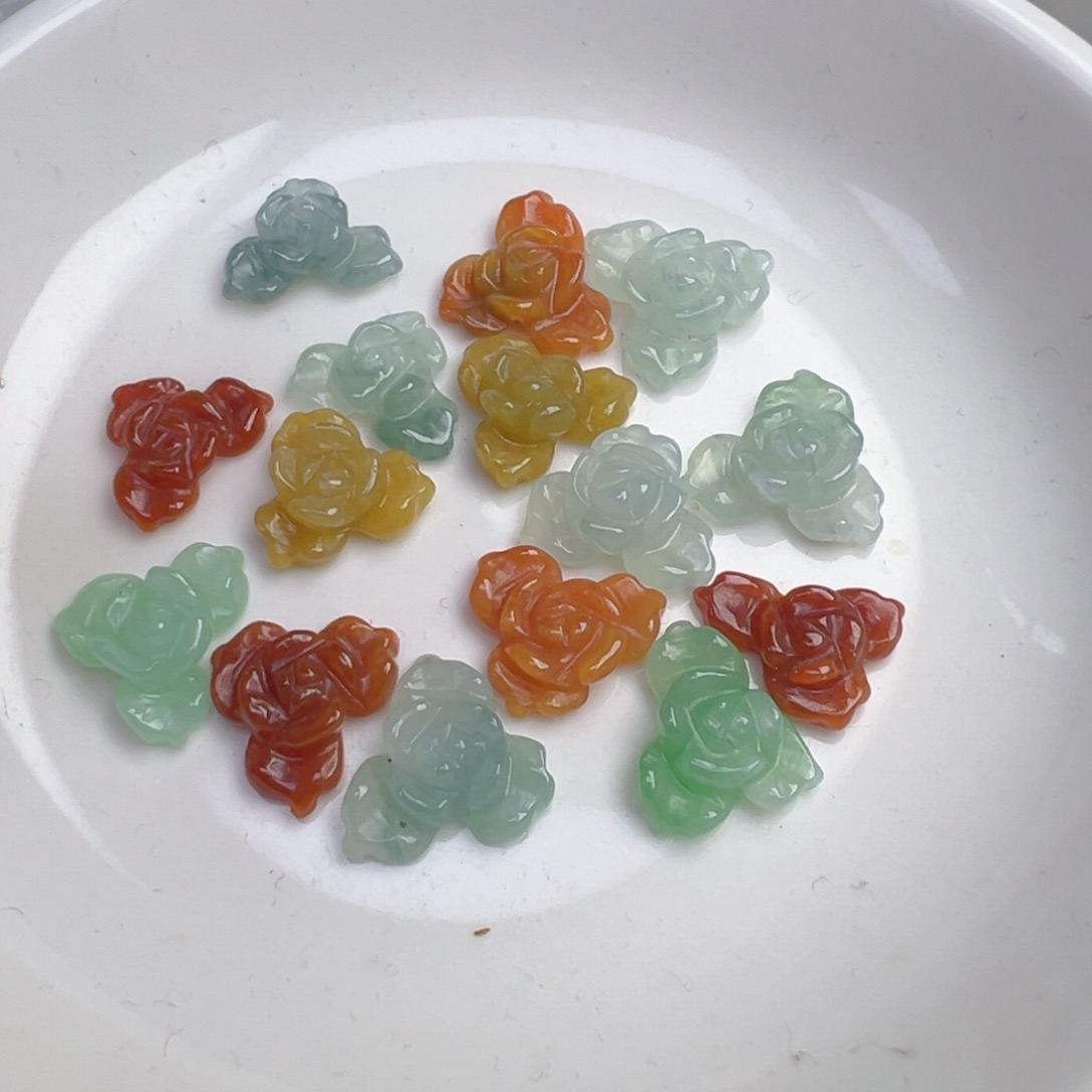 翡翠散珠立体花花