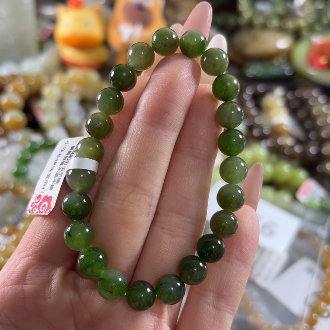 和田玉未镶嵌手链56