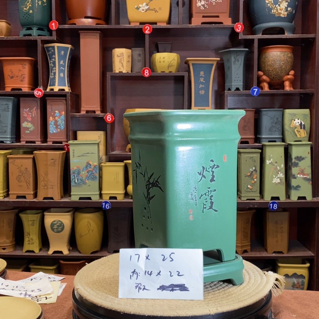 紫砂花盆紫砂花盆