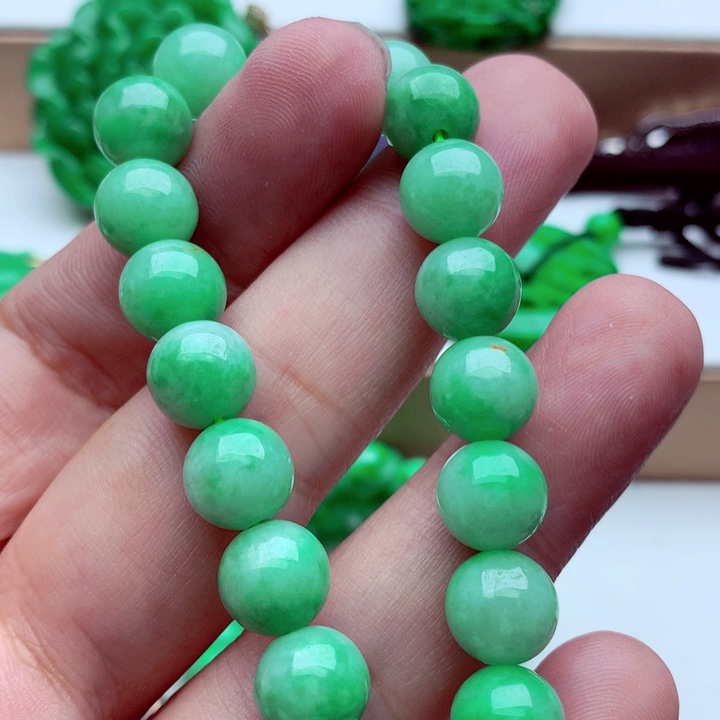 翡翠未镶嵌手链手串