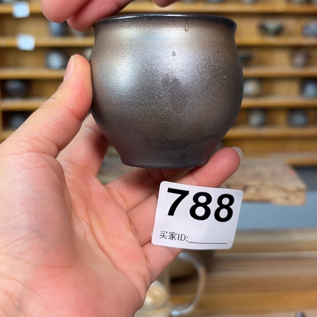 坭兴陶柴烧全手工原矿泥料杯120毫升