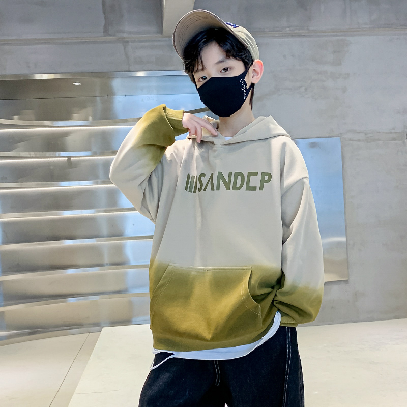 2025新款男童儿童连帽卫衣秋款男孩宝宝衣服爆款带帽炸街痞帅上衣