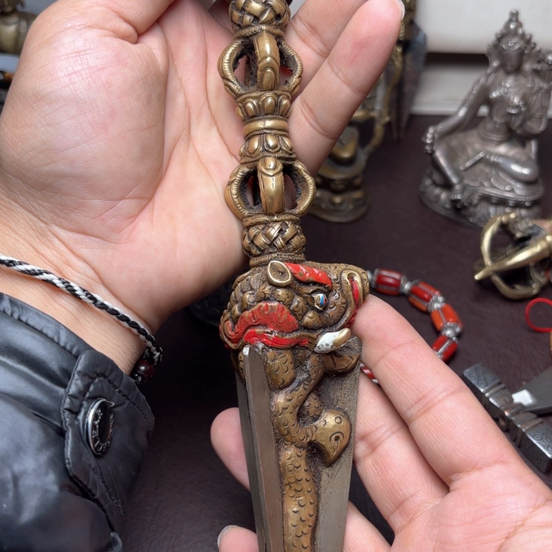 铜星月菩提挂件星月菩提