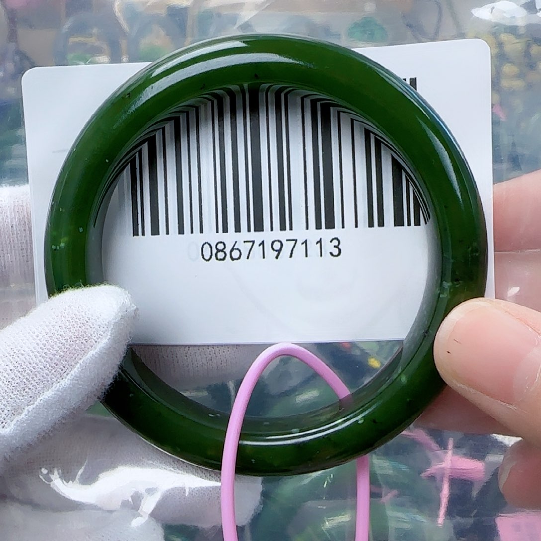 和田玉（碧玉）手镯未镶嵌55