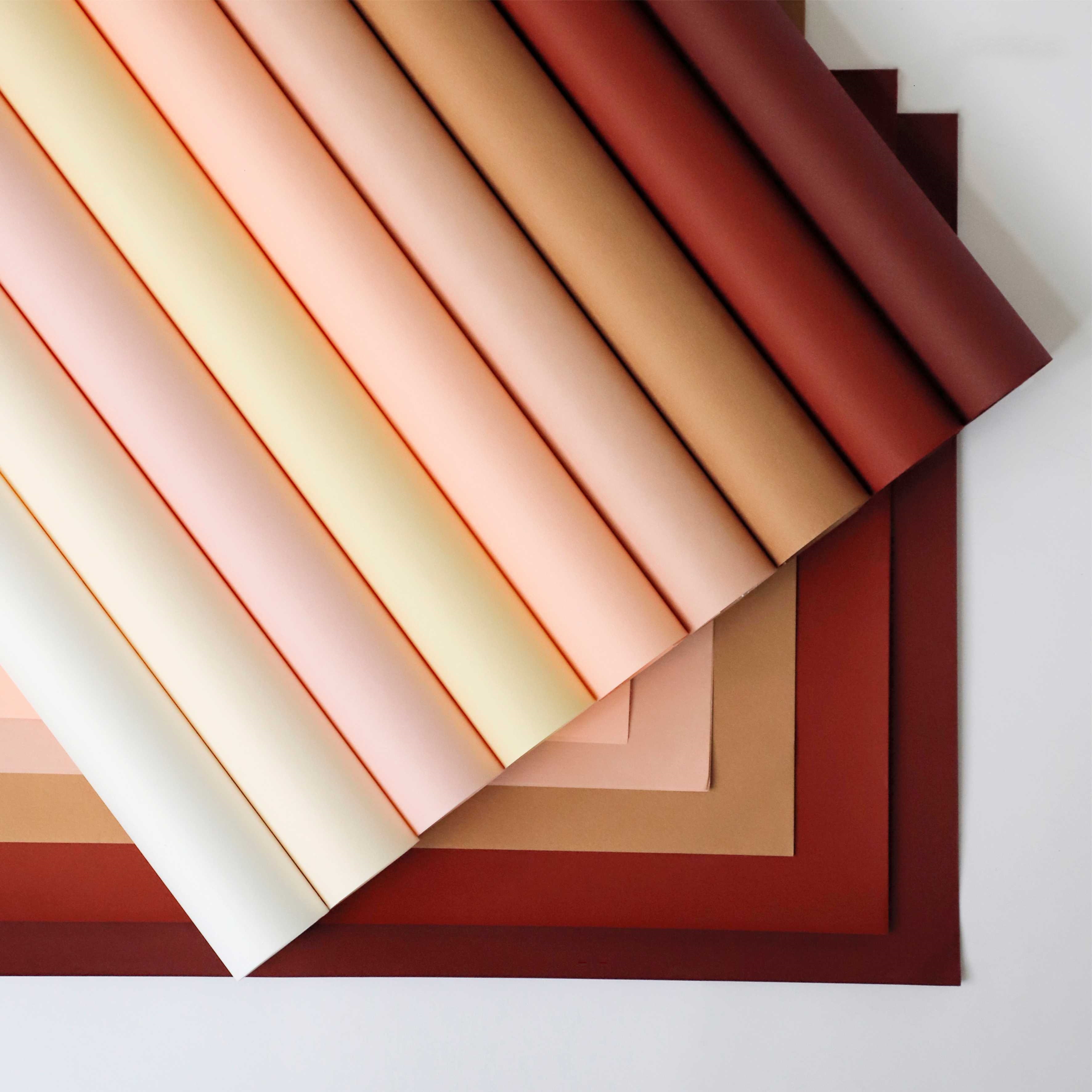 花略 小号风华纸免裁剪加厚防水韩风纯色鲜花花束包装材料花艺