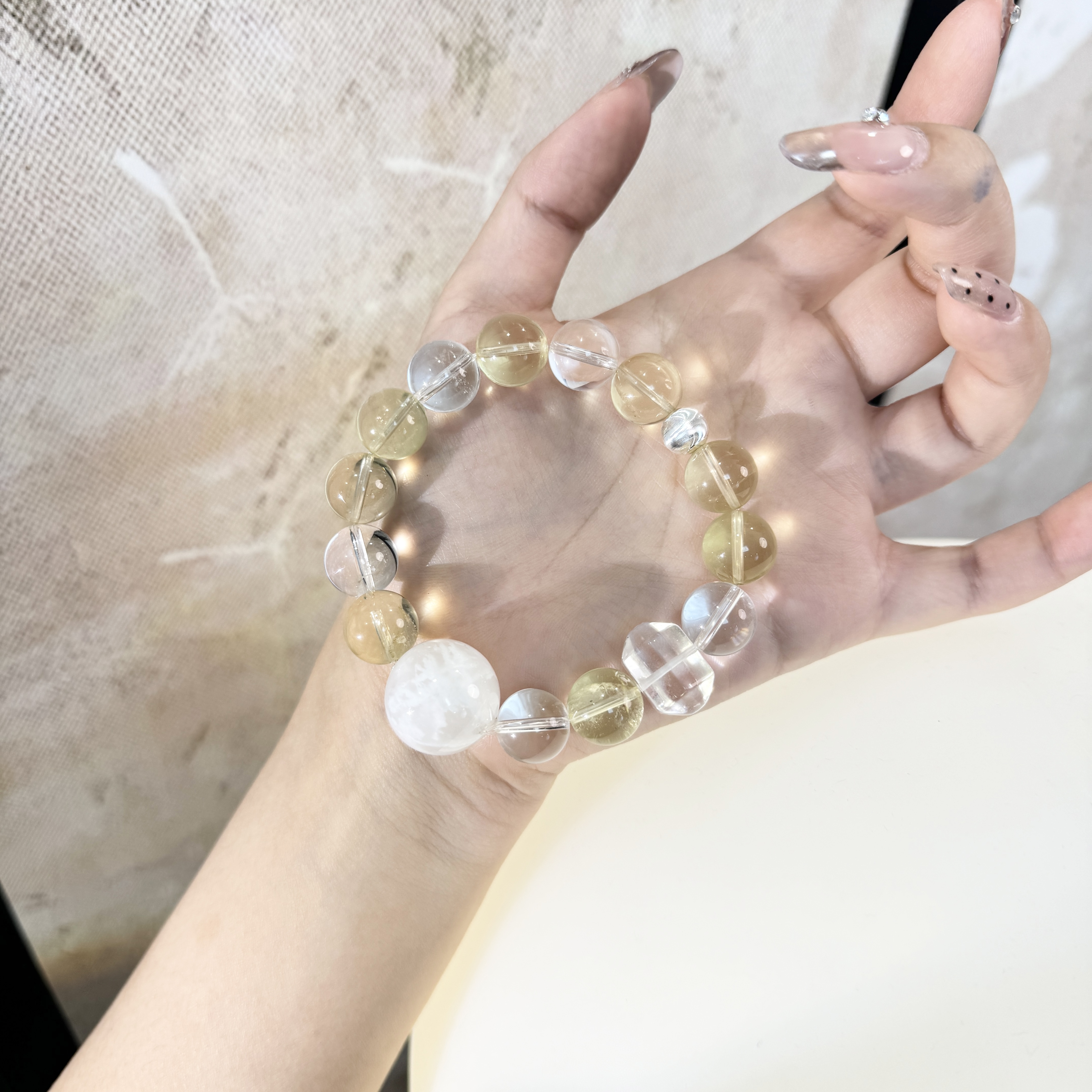 *曦羽梦影*天然水晶手串E