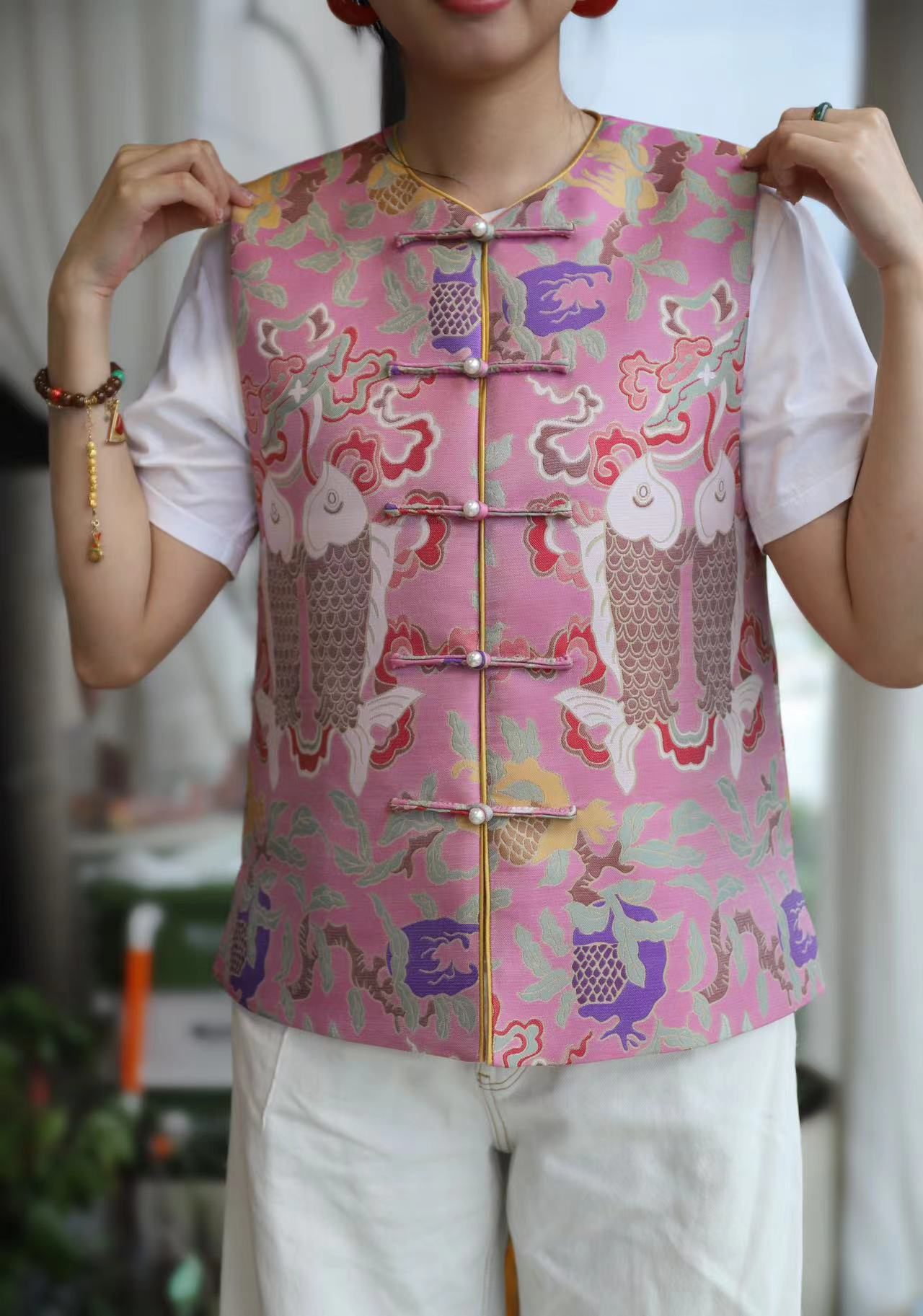 畔喜的服装小店 中式唐装 双鱼座马甲