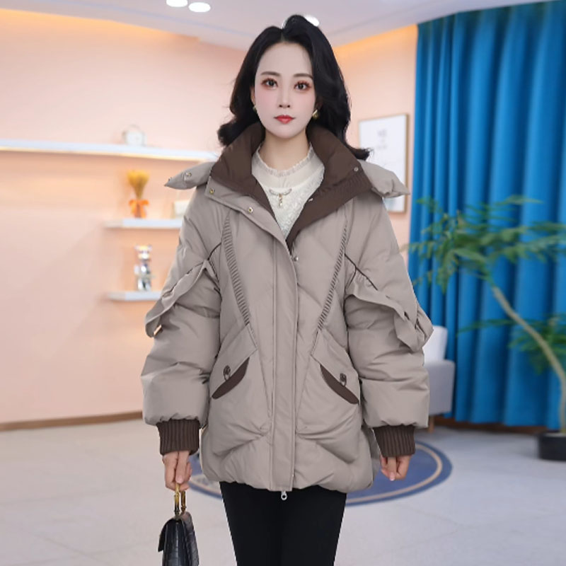 【羽绒服】冬季90白鸭绒羽绒服新款时尚气质休闲保暖外套小个子