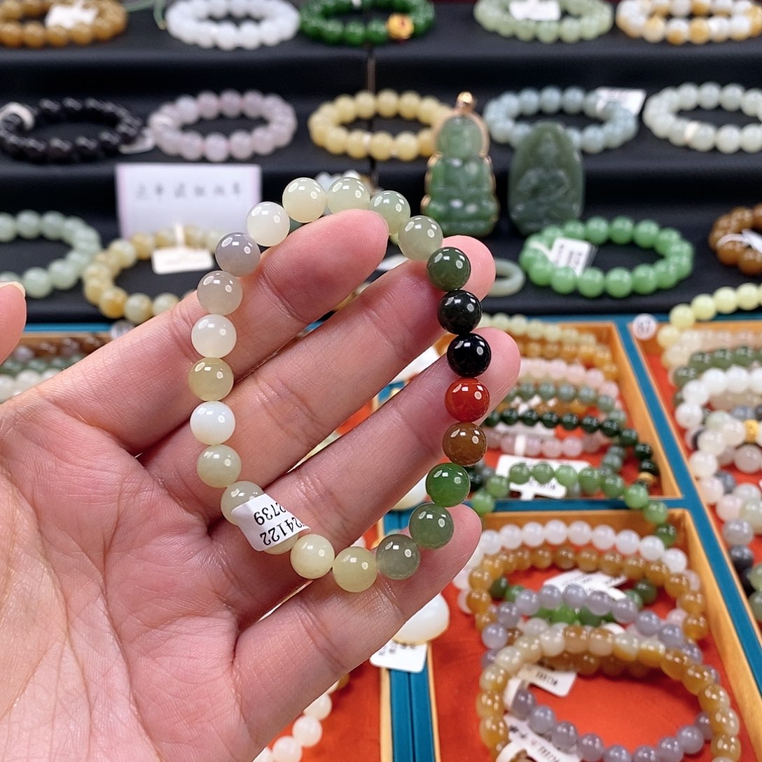 和田玉手链 8MM未镶嵌