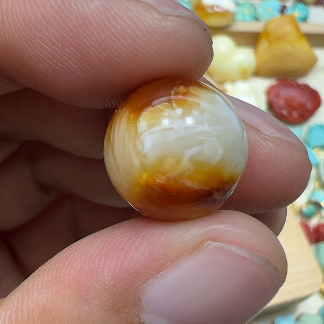 ****丶琥珀未镶嵌颈饰尺寸14.6