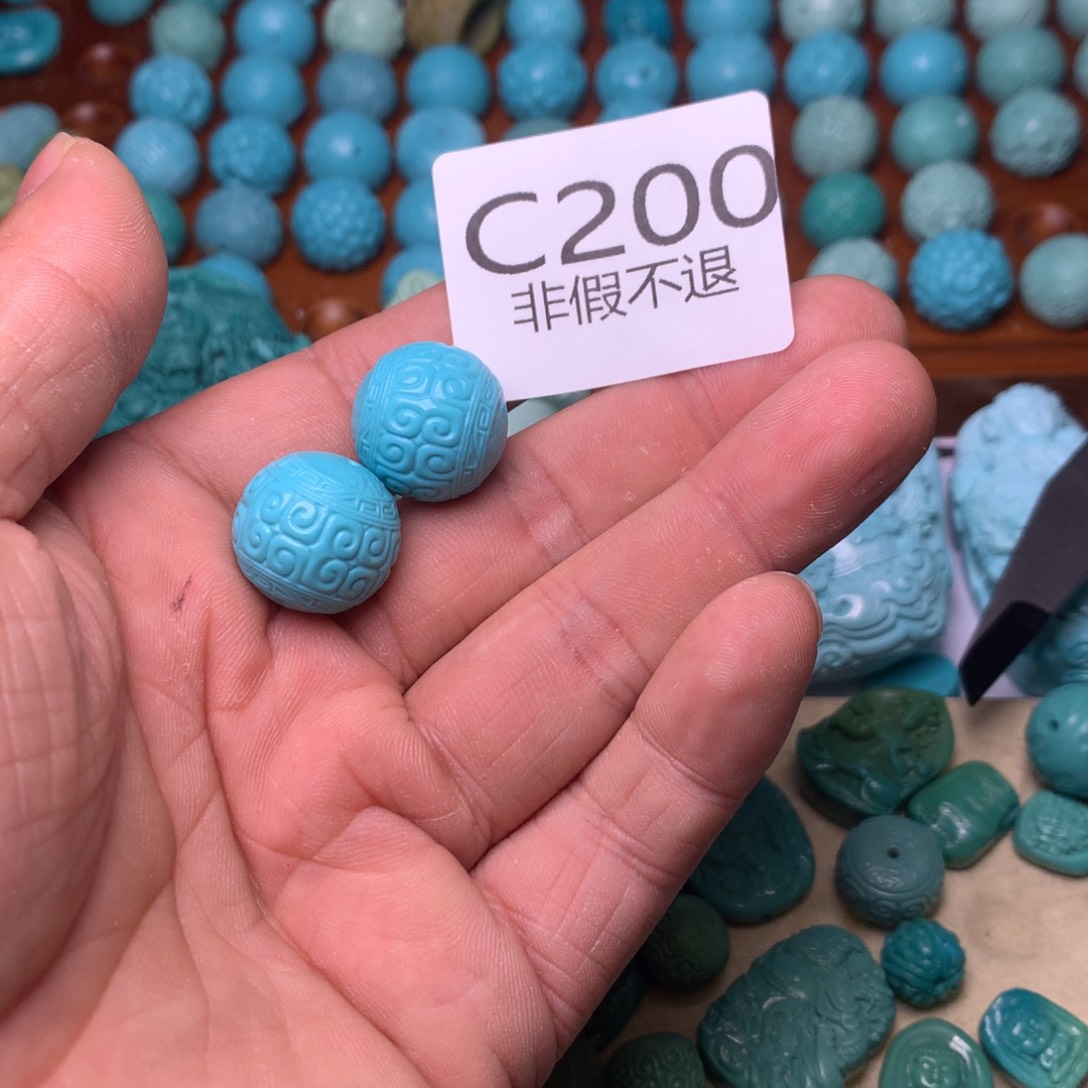 绿松石珠宝奇石未镶嵌天****玩