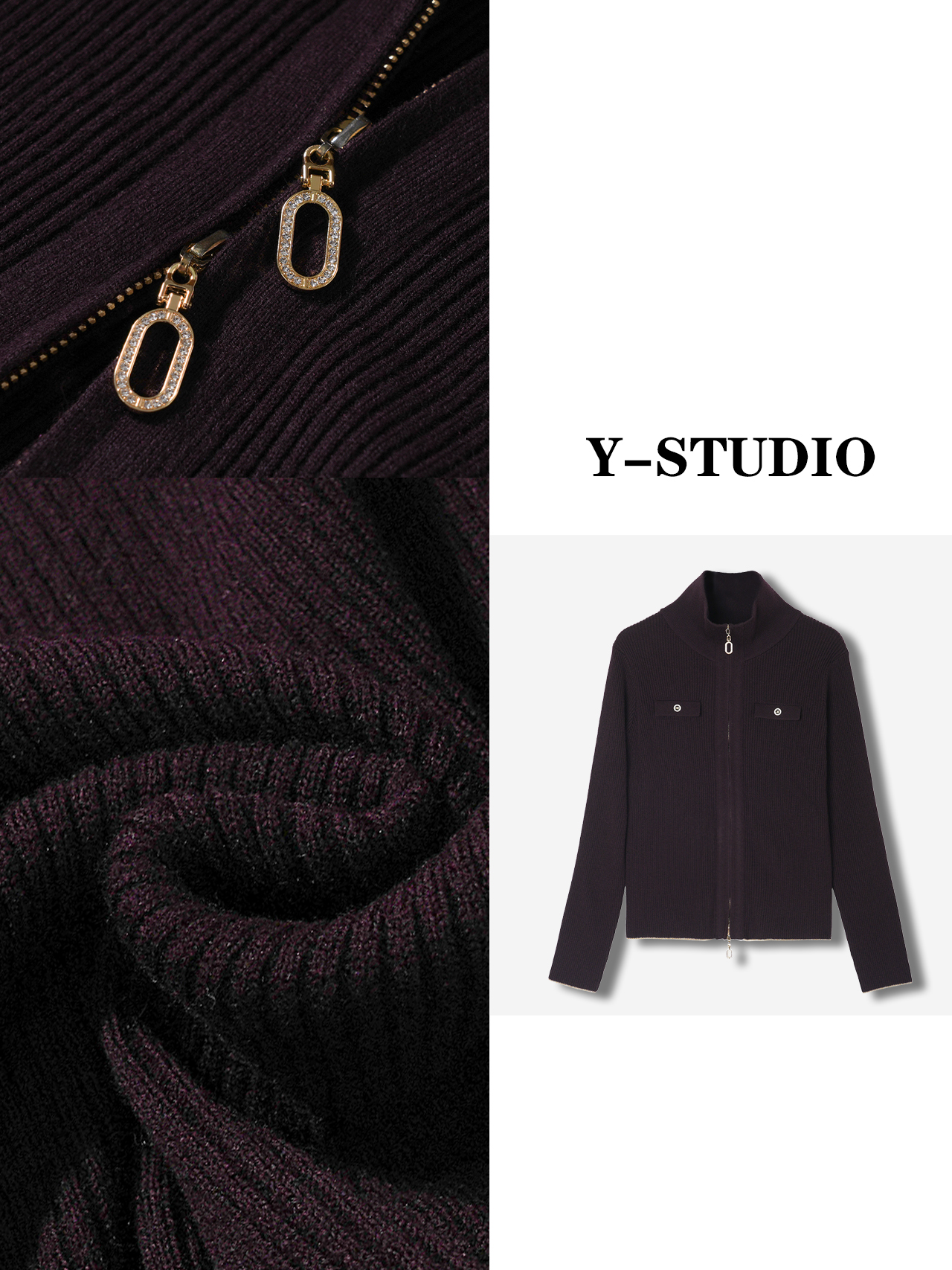 【妍妍精选女装】2025秋冬新款开衫长袖 精纺羊毛 一衣三穿女爆款