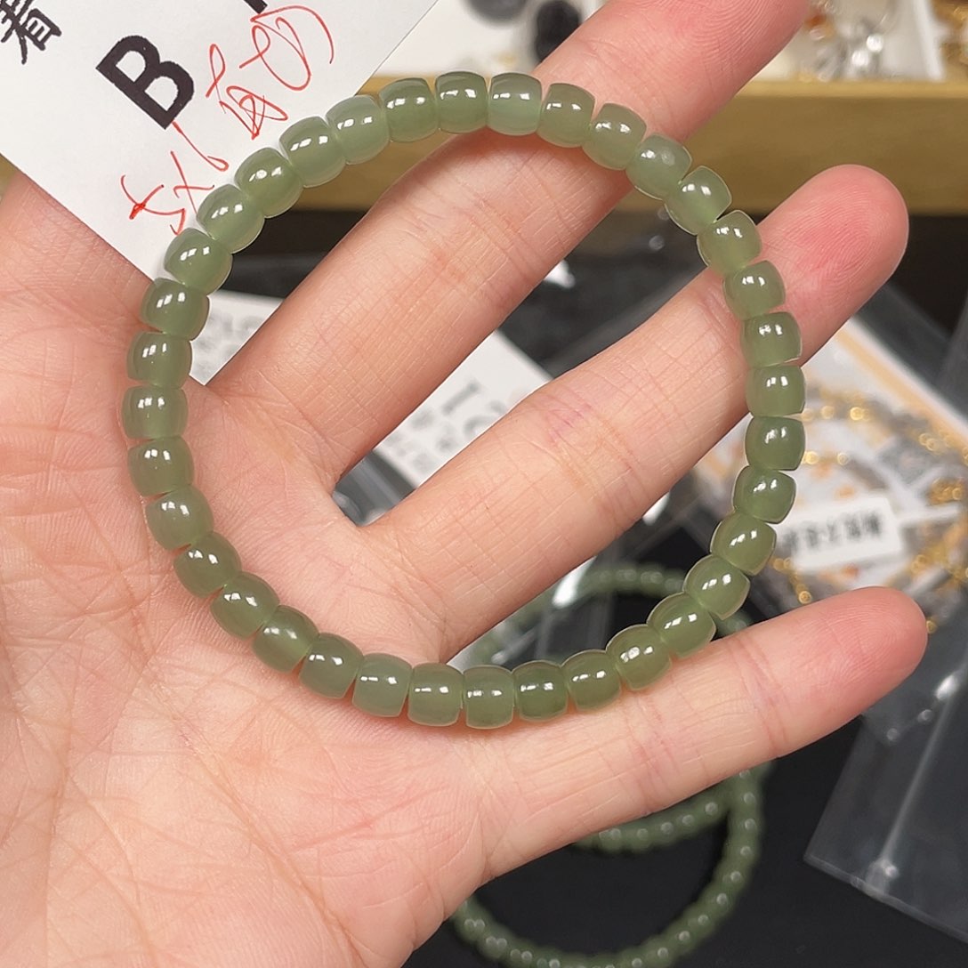 和田玉珠宝半成品未镶嵌B117