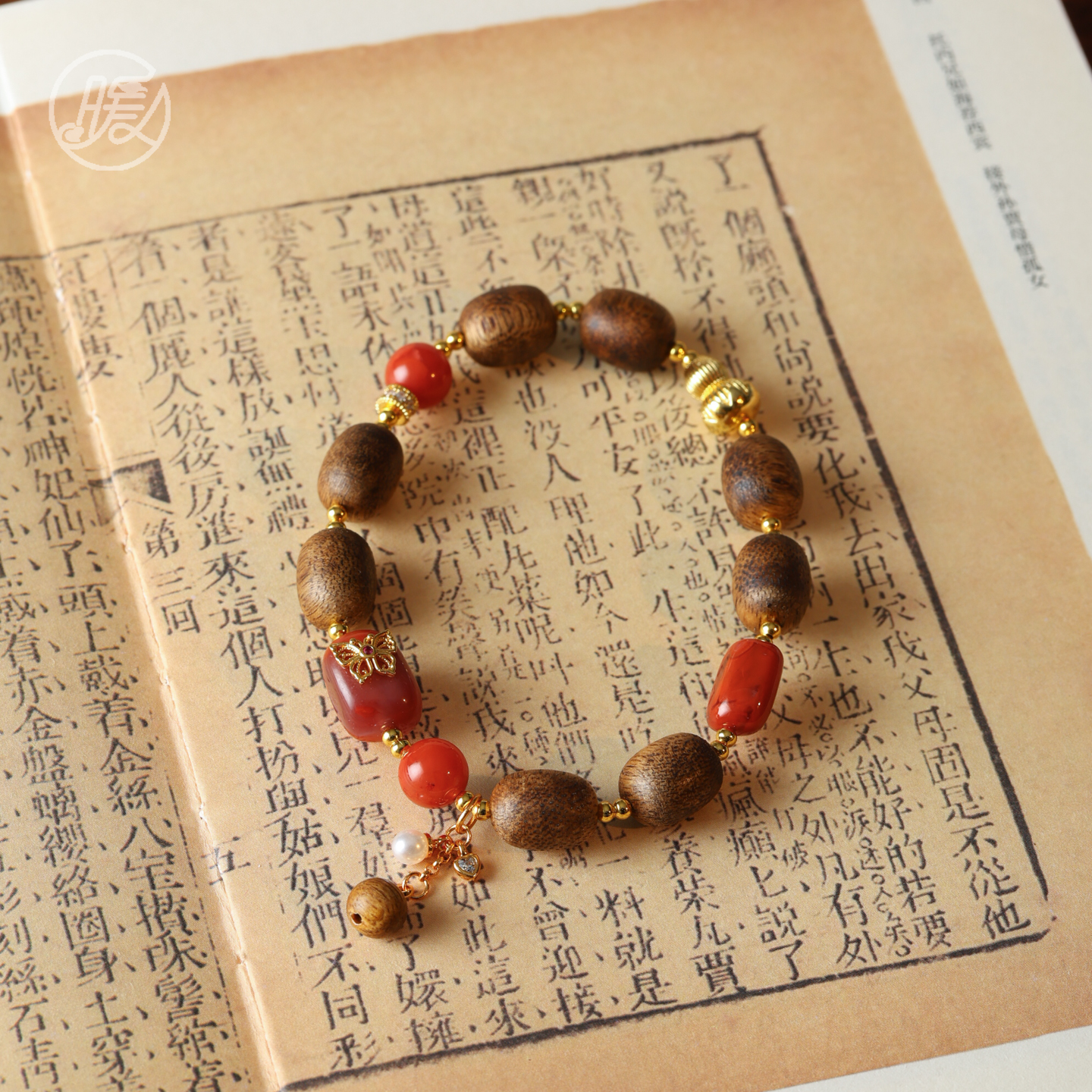 单圈南红玛瑙手串搭配葫芦配件流苏吊坠香香手链H4099多样性发一