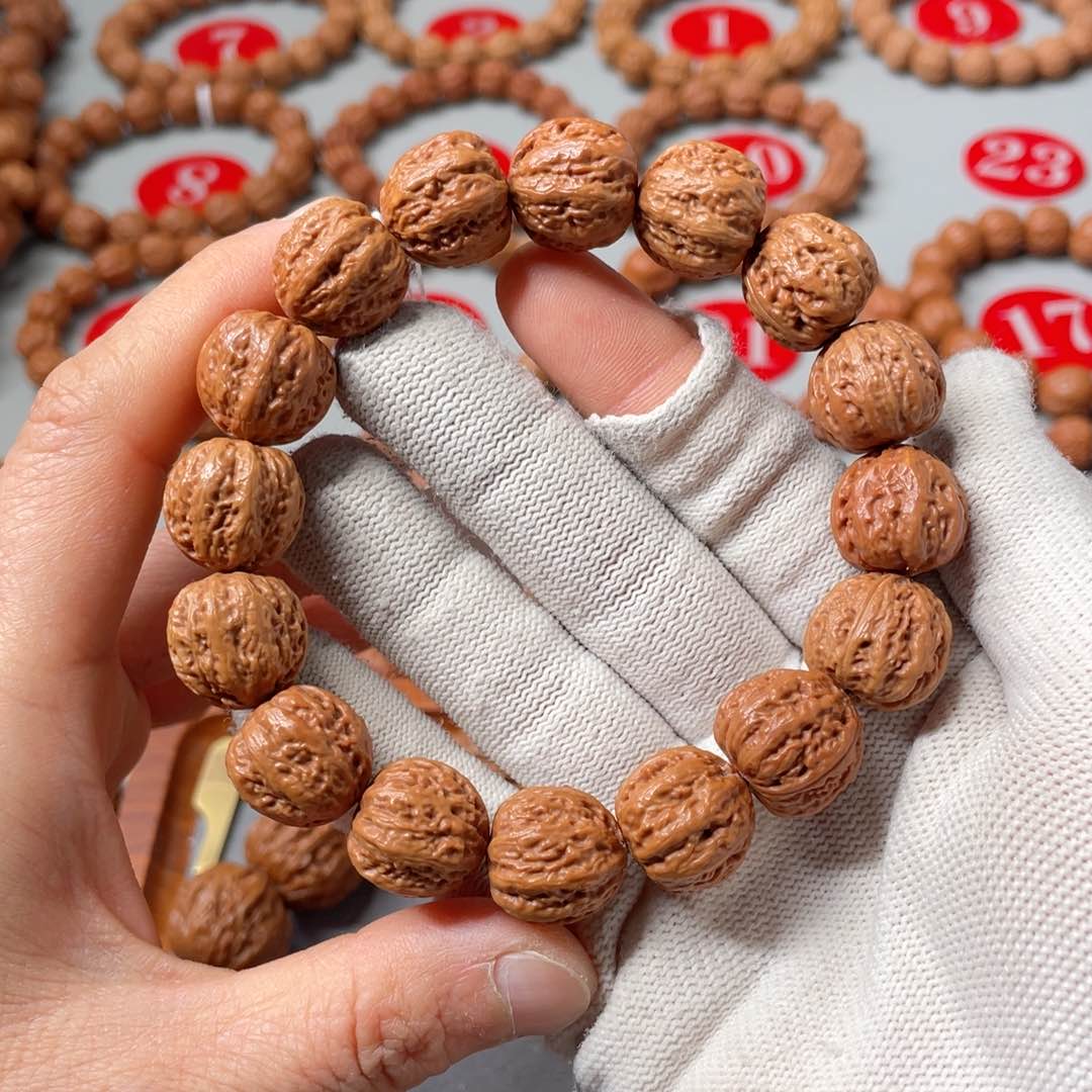 文玩核桃手串接**尘矮桩密感方墩16mm