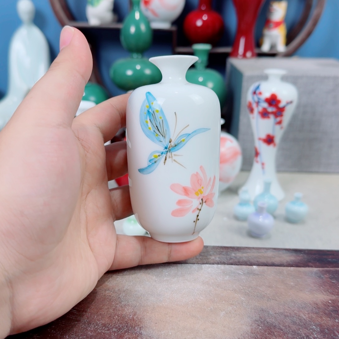 陶瓷手工小花器摆件