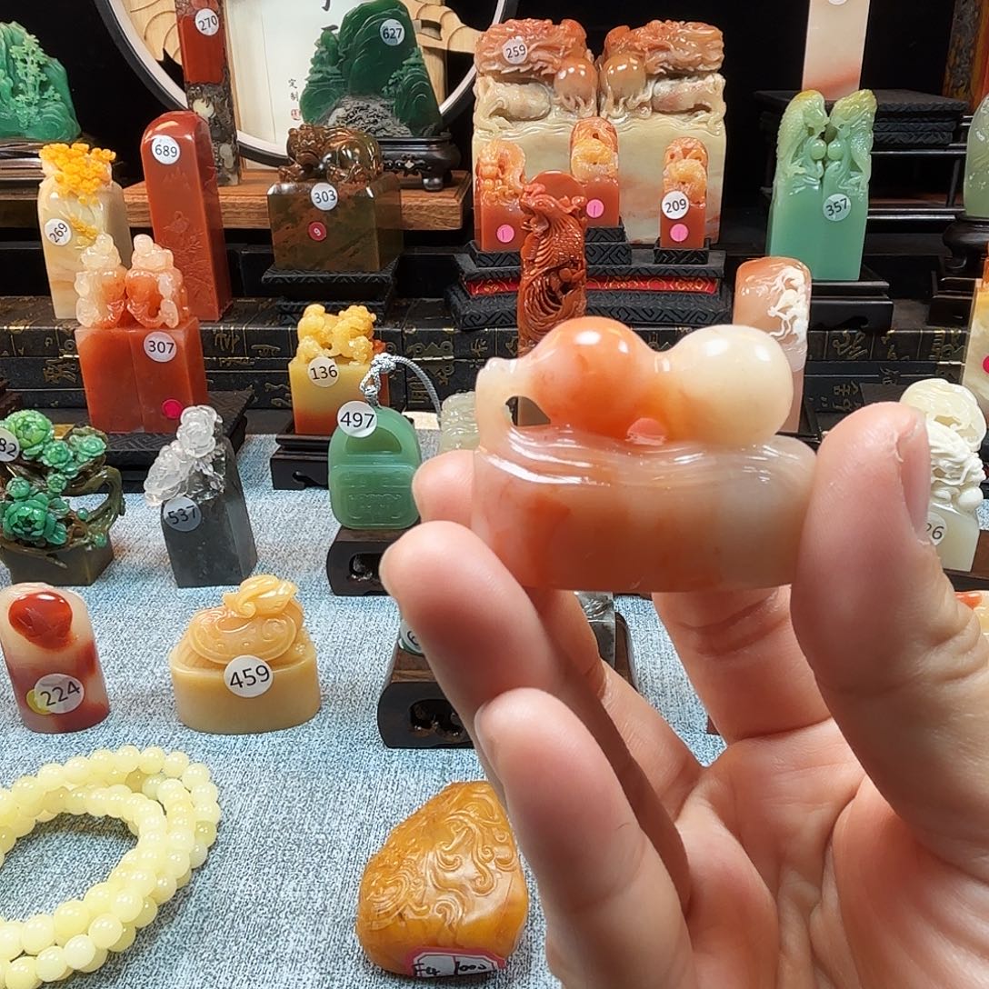 寿山石印石葫芦引首8