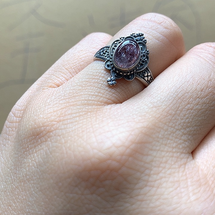 水晶水晶戒指银S925镶嵌W****i