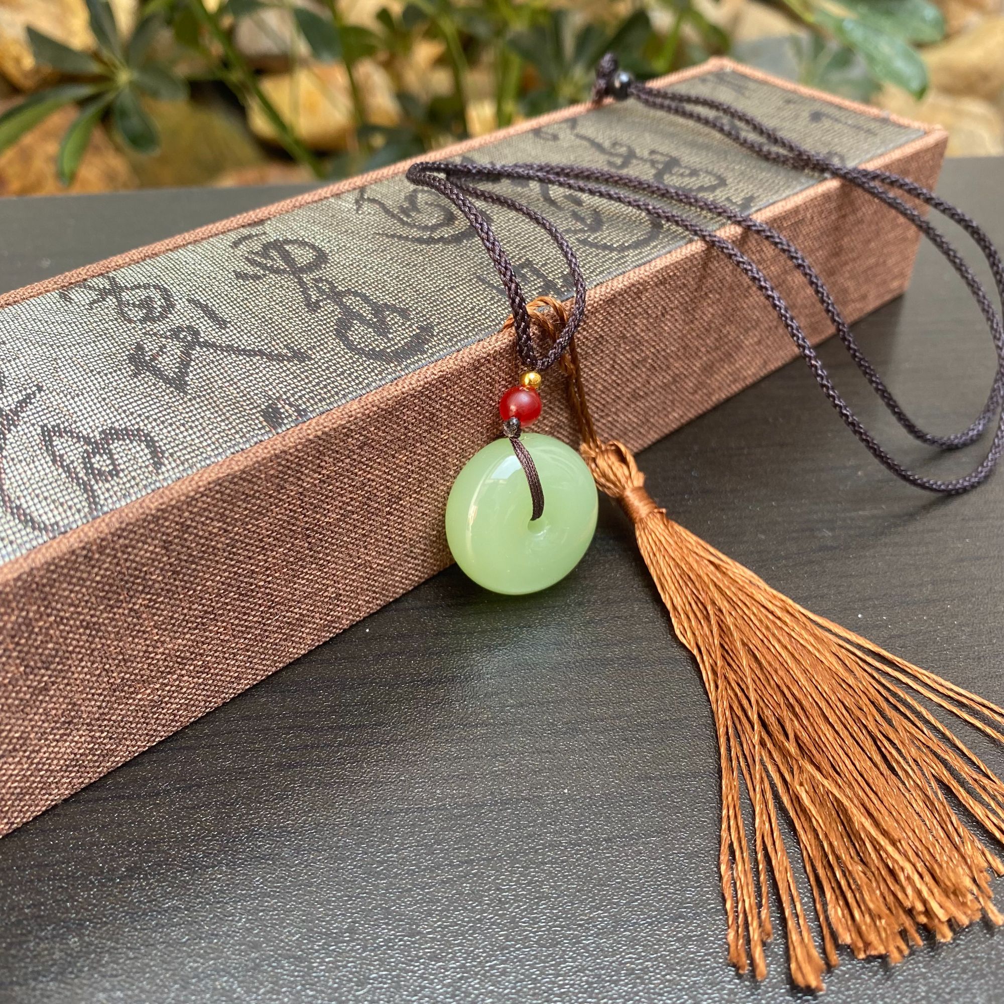 A635小平安扣吊坠湖水绿国风款式