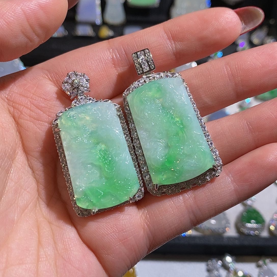 翡翠颈饰银S925镶嵌?***?天然翡翠