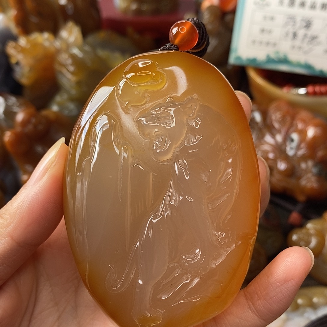老***y未镶嵌手把件玛瑙/玉髓